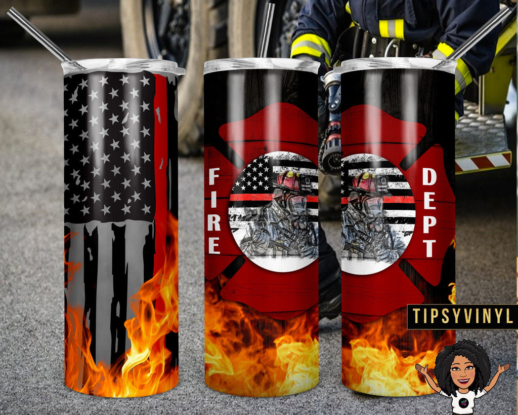 Firefighter Personalized Tumbler | Ships Fast