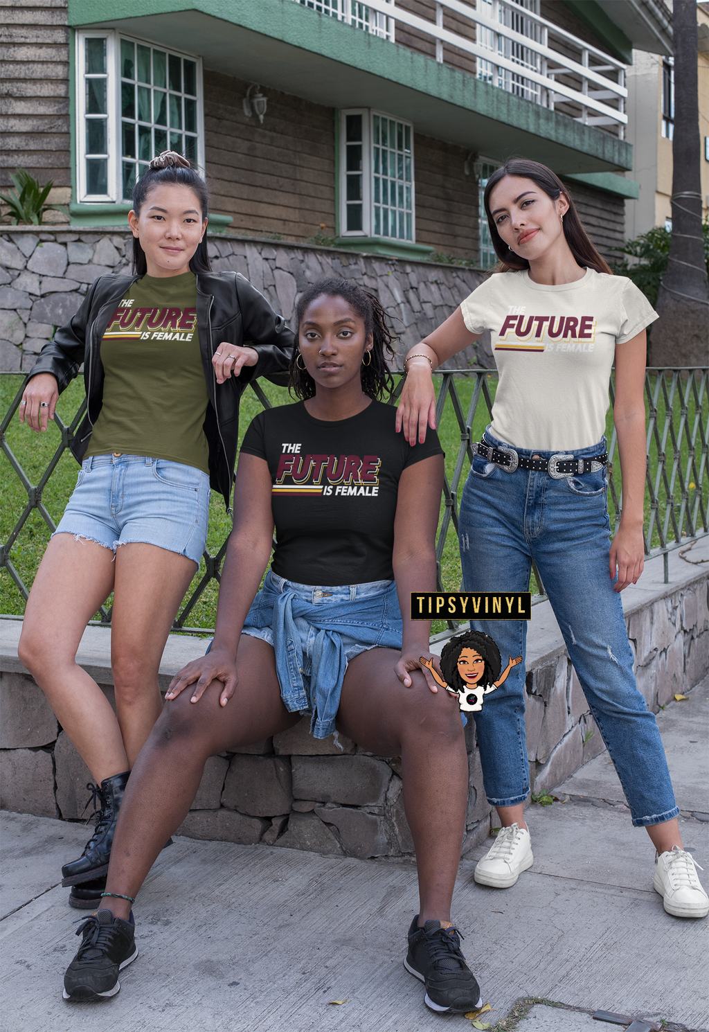The Future is FEMALE (Burgundy Fitted)